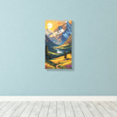 Toile Beau coucher de soleil Canvas Mur Art (Insitu (Plancher de Bois))