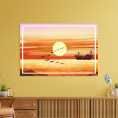 Toile Beau coucher de soleil Décor Arrière - plan décora (Insitu(Salon))