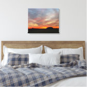Toile Beau Coucher De Soleil Sur Les Champs (Insitu(Chambre))