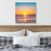 Toile Beau Coucher De Soleil Sur L'Océan (Insitu(Chambre))