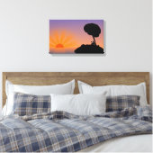 Toile Beau coucher de soleil | Zazzle_Growshop. (Insitu(Chambre))