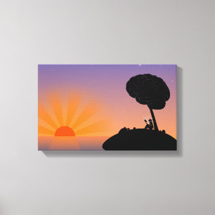 Toile Beau coucher de soleil Zazzle_Growshop.