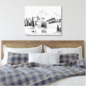 Toile Beau dessin au crayon du Mont Rainier (Insitu(Chambre))