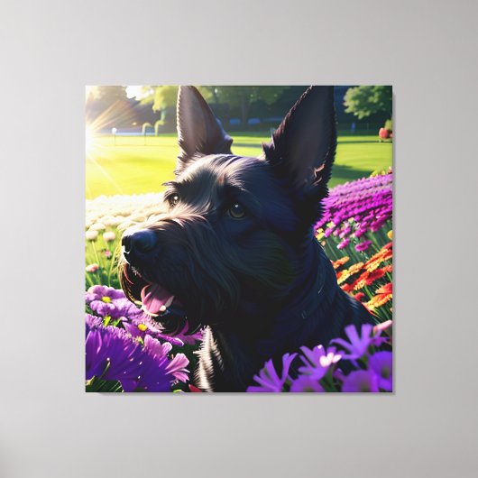 Toile Beau écossais Terrier Dog One (Recto)