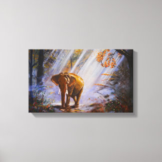 Toile Beau éléphant | Zazzle_Growshop.