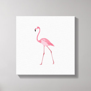 Toile Beau Flamant rose rose