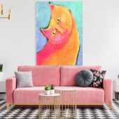 Toile Beau garçon Abstrait peinture de chat (Insitu(Salon))