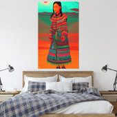 Toile Beau Hmong Art "Hmong Village" Imprimer (Insitu(Chambre))
