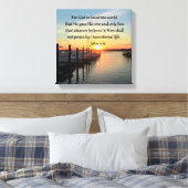 TOILE BEAU JOHN 3:16 SUNSET PHOTO DESIGN (Insitu(Chambre))