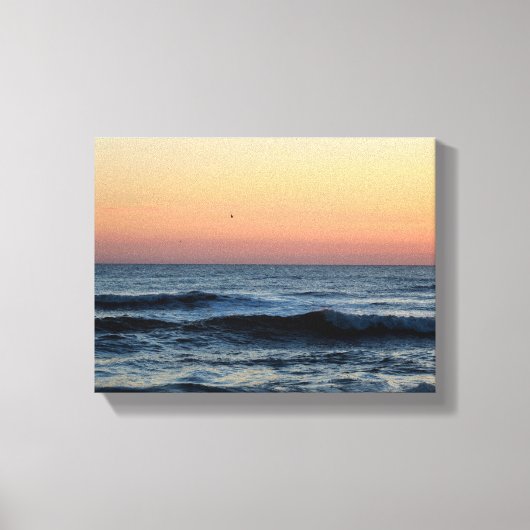 Toile Beau lever de soleil sur l'océan (Recto)