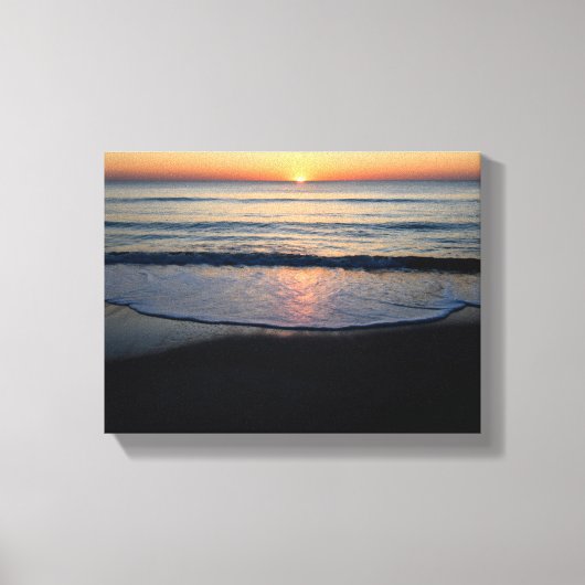 Toile Beau lever de soleil sur l'océan (Recto)