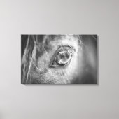 Toile Beau Oeil de Cheval Noir et Blanc (Recto)