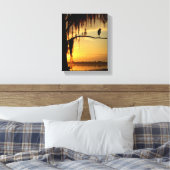 Toile Beau oiseau perché sur un arbre ombragé (Insitu(Chambre))