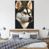 Toile Beau Oreiller Husky Lrow (Insitu(Chambre))