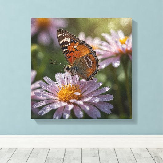 Toile Beau Papillon (Insitu (Plancher de Bois))