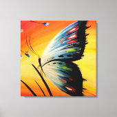 Toile Beau papillon au lever du soleil (Recto)