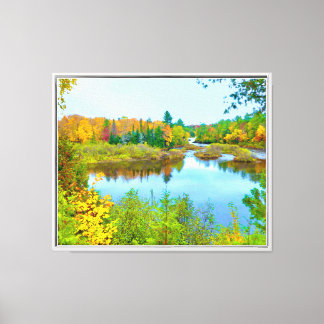 Toile Beau parc d'État des chutes de Tahquamenon en auto