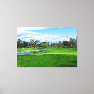 Toile Beau Parcours De Golf Parcours Parcours Parcours D