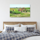 Toile Beau Paysage agricole et Tracteur Mur Art (Insitu(Chambre))