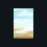 Toile Beau paysage avec nuages fluides<br><div class="desc">Ce paysage ne vous donne-t-il pas simplement envie de sortir et de regarder vers le haut ? Des nuages fluides flottent à travers un magnifique paysage bleu,  donnant l'impression de regarder par une fenêtre d'avion. Achetez une copie aujourd'hui !</div>