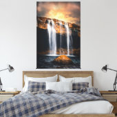 Toile Beau paysage de cascade (Insitu(Chambre))