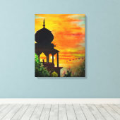 Toile Beau paysage de couchers de soleil (Insitu (Plancher de Bois))