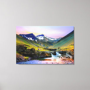 Toile Beau paysage de paysage de l'Islande