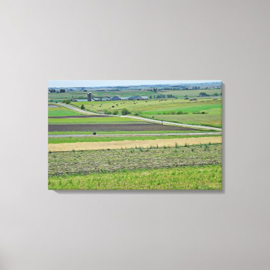Toile Beau paysage Vue d'une ferme dans le Midwest (Recto)