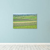 Toile Beau paysage Vue d'une ferme dans le Midwest (Insitu (Plancher de Bois))