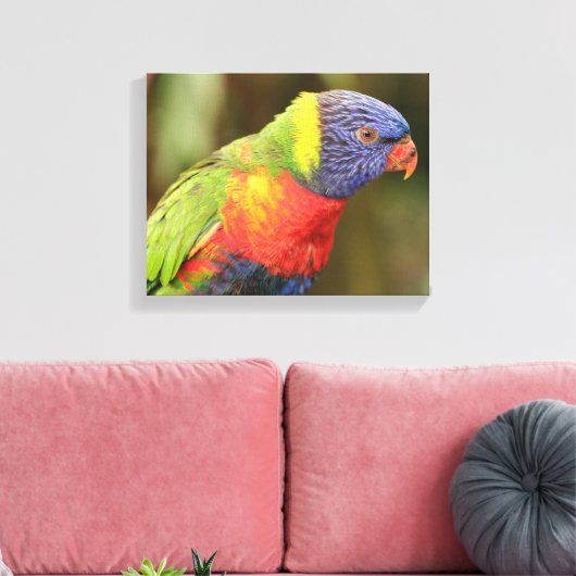 Toile Beau perroquet coloré (Insitu(Salon))