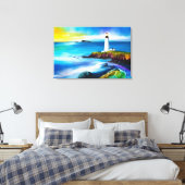 Toile Beau phare Paysage art chrétien (Insitu(Chambre))
