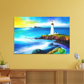 Toile Beau phare Paysage art chrétien (Insitu(Salon))