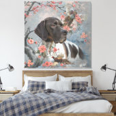 Toile Beau pointeur avec faisans (Insitu(Chambre))