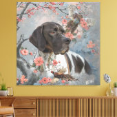 Toile Beau pointeur avec faisans (Insitu(Salon))