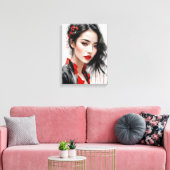 Toile Beau Portrait Lady Ink (Insitu(Salon))