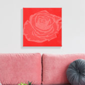 Toile Beau Rose Flower Design n° 4 (Insitu(Salon))