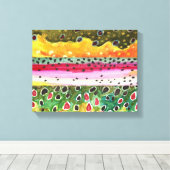 Toile Beau Trout Art (Insitu (Plancher de Bois))