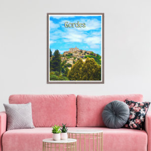 Toile Beau village perché de Gordes en Provence