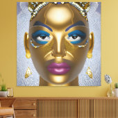 Toile Beauté africaine sophistiquée : Mois de l'histoire (Insitu(Salon))