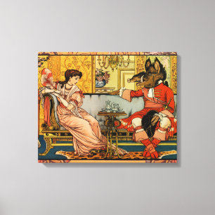 Toile Beauté Beast Classic Fairy Tale Caractères