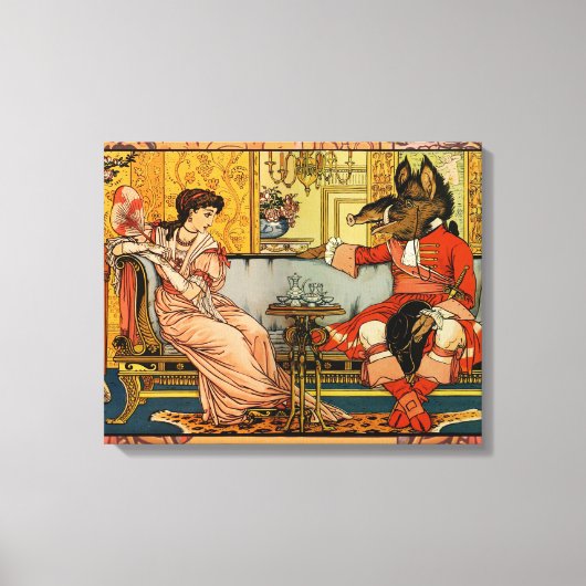 Toile Beauté Beast Classic Fairy Tale Caractères (Recto)