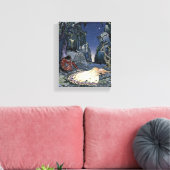 Toile Beauté couchée Princesse Magie Vintage Romance (Insitu(Salon))