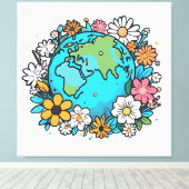 Toile Beauté de la Terre (Insitu (Plancher de Bois))