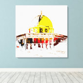 Toile Beauté intemporelle : Le Dôme du Rock Travel (Insitu (Plancher de Bois))