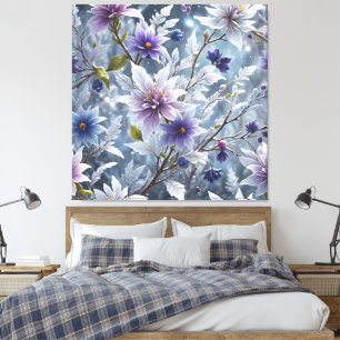 Toile Beauté Merveilleuse De Fleur D'Hiver Froide Étendu
