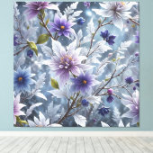 Toile Beauté Merveilleuse De Fleur D'Hiver Froide Étendu (Insitu (Plancher de Bois))