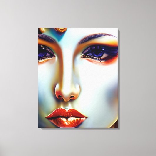 Toile Beauté mystique Reine d'or (Recto)