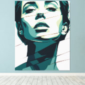 Toile Beauté Turquoise brisée (Insitu (Plancher de Bois))