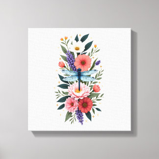 Toile Beautiful Dragonfly Watercolor Art Insect Lover Ea