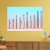 Toile Beautiful Geometric Contemporary Cat (Insitu(Salon))